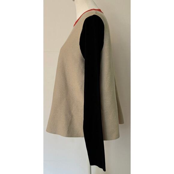 Compania Fantastica Fine Knit Color Block Sweater Size S (designer oversized) - Picture 2 of 4